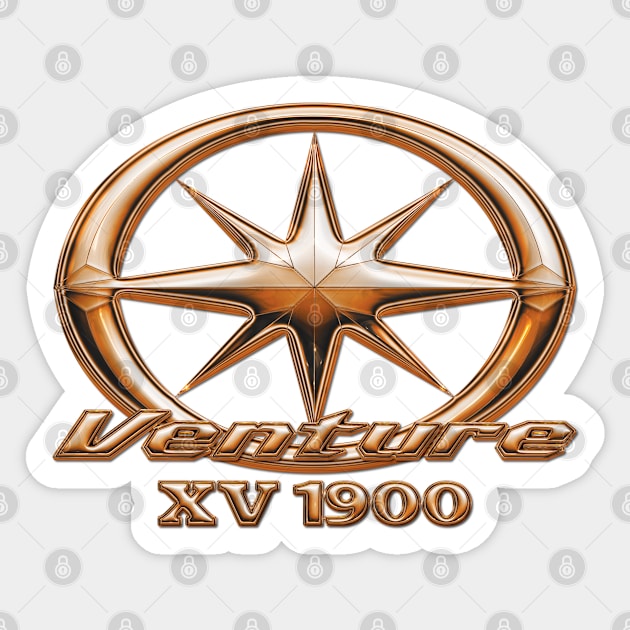 Venture XV 1900 Copper Sticker by Wile Beck